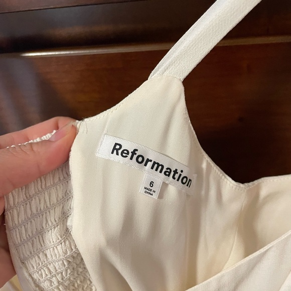 ❗️LAST OFFER❗️Reformation Besse Dress in Ivory size 6 - Picture 6 of 6